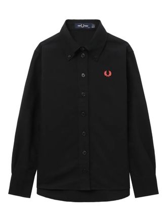 Fred Perry T-shirt con logo ricamato - Nero