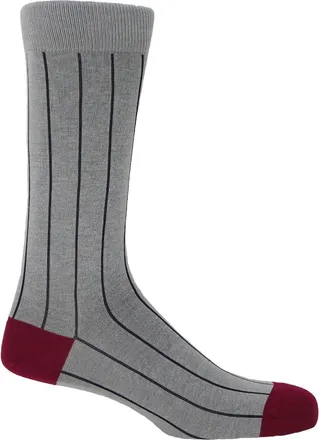 Peper Harow Pin Stripe Mens Socks - Ash