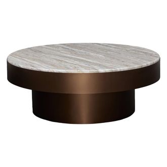 Atmosphera Tavolino Rotondo Graphite, Diametro 80 Cm, Marrone - Atmosphera Cr&eacute;ateur DInt&eacute;rieur