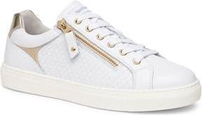 Nero Giardini Basketweave Side Zip Sneaker in White at Nordstrom Rack, Size 5Us / 35Eu