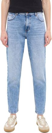Mustang Slim-fit-Jeans MUSTANG Damen Style Brooks Relaxed Slim, Damen, Gr. 26, L&auml;nge 32, blau (585 mittelblau), Denim/Jeans, 99% Baumwolle, 1% Elasthan, unifa