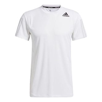 adidas Hrdy 3s Tee Training Sports Short Sleeve White GP7656