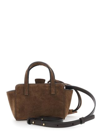 Hidesins Womens Mini Suede Handbag Brown Bag