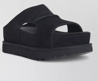 UGG goldenstar hi suede platform slide sandals