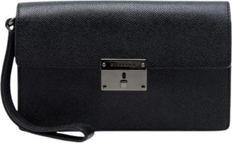 Burberry Pre-owned Clutches, female, Black, Size: ONE SIZE Pre-owned Clutch