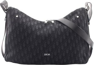 Dior Pre-owned Dior Large Oblique Canvas Slider Zipped Hobo Ladies B8J046HX8DE4BSCS