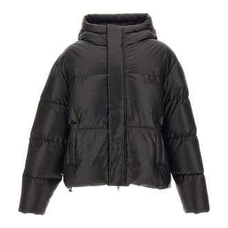 Maison Margiela Numeric Signature Embroidery Down Jacket - male - MM6 Maison Margiela - Winter Jackets - Black - M - Jackets