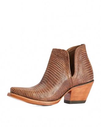 Ariat Womens Dixon Lizard Western Boots In Brown