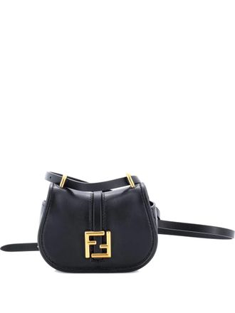 Fendi Cmon Leather Nano shoulder bag - Zwart