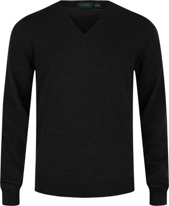Slowear Zanone V-Neck Wool Blend Sweater