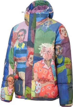 Puma x Kidsuper Studio Printed Puffer Down Jacket Blue Red Green Purple 531186-02