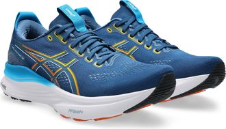 Asics Laufschuh ASICS GEL-KAYANO 32, Herren, Gr. 42,5, twilight blau, anzu, Synthetik, Schuhe Laufschuh, f&uuml;r mehr Stabilit&auml;t