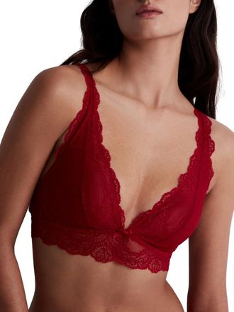 Aubade Womens Danse Des Sens Triangle Bralette - Red Polyamide - Size X-Small