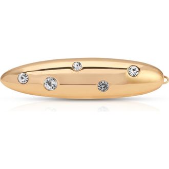 Ettika Crystal Studded Oblong Barrette in Gold at Nordstrom