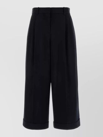 The Row wool lior tailored cuffed shorts