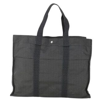 Herm&egrave;s Pre-owned Tote Bags, female, Gray, Size: ONE SIZE Pre-owned Fourre-tout herline