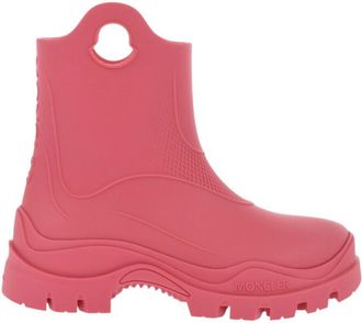 Moncler Pink Rubber Ankle Boots