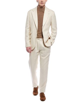 Brunello Cucinelli Linen & Wool-Blend Blazer