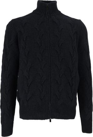 FILIPPO DE LAURENTIIS Fullzip ML - Knitwear - Hombre - Azul - 2XL