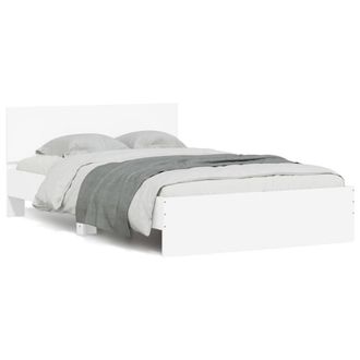 Berkfield Home Bed Frame without Mattress White 120x190 cm Small Double
