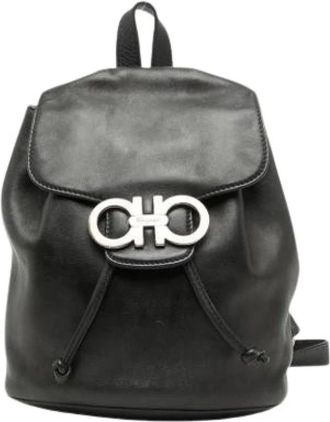 Ferragamo Pre-owned Backpacks, female, Black, Size: ONE SIZE Pre-owned Backpack