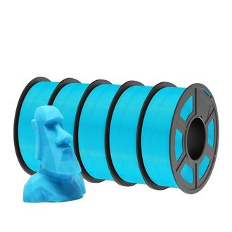OEM Filamento Para Impresora 3d, 1,75 Mm De Di&aacute;metro, Alta Resistencia Al Impacto, Petg Azul Cielo