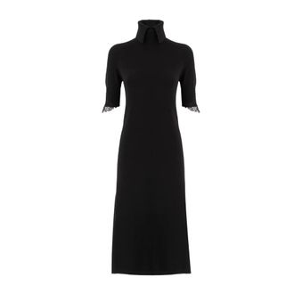 Ermanno Scervino Dames, Jurken, Zwart, Maat: M