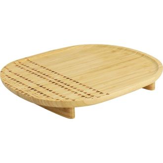 Gibson Home 13.5 Inch Sadler Wooden Serving Tray in Light Brown at Nordstrom