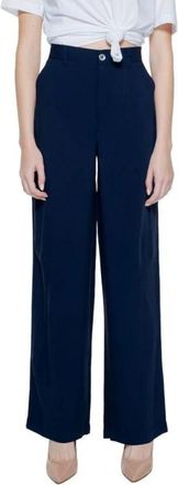 Street One Viscose Palazzo Broek - Dames - Wijde Broeken - Blauw - XS L30 - Broeken