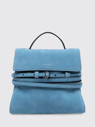 Moschino Tie Me Mini Bag in Suede with Shoulder Strap