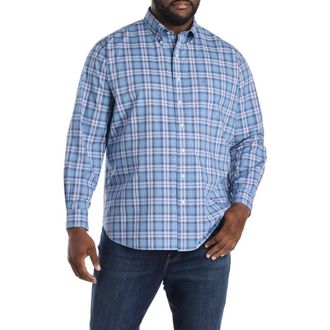 Brooks Brothers Big & Tall Multi Plaid Friday Sport Shirt in Blue Multi at Nordstrom, Size Xx-Large