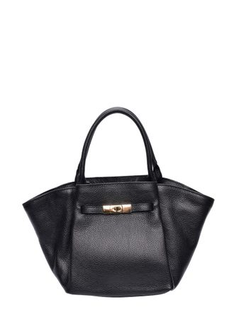 Roberta M Zwart Rundleer Tas