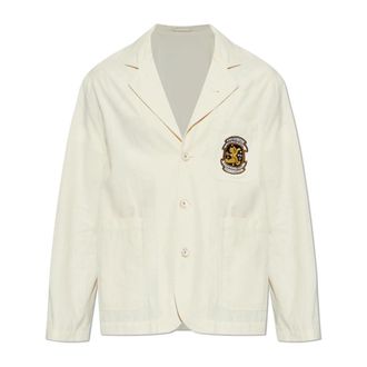 Kenzo Blazers, male, Beige, Size: M Patch Pocket Blazer