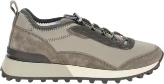 Brunello Cucinelli Lage sneakers - Heren - Sneakers - Beige - 40 EU - Leer - Schoenen