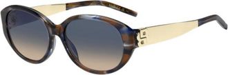 BOSS Havana acetate sunglasses with Double-B monogram hardware