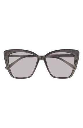 DIFF Eyewear Heidi 56mm Cat Eye Bifocal Reading Sunglasses Glasses in Black at Nordstrom Rack, Size +2.00