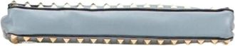 Valentino Pre-owned Clutches, female, Blue, Size: ONE SIZE Pre-owned Vintage Leather Clutch