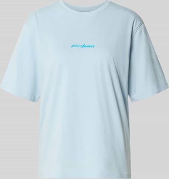 Selected Regular Fit T-Shirt aus reiner Baumwolle Modell VIGGA in Hellblau, Gr&ouml;&szlig;e XS