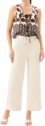 Fifteen Twenty Womens Marian Wide Leg Jeans In Natural
