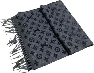 Louis Vuitton Pre-owned Scarves, male, Black, Size: ONE SIZE Pre-owned Vintage Stole