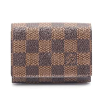 Louis Vuitton Pre-owned Wallets, male, Brown, Size: ONE SIZE Pre-owned Envelope Carte de Visite Damier Card Case