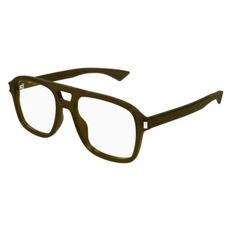 Saint Laurent Glasses, unisex, Green, Size: 55 MM Optical Frame