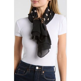 Steve Madden Geometric Square Bandana in Black at Nordstrom Rack