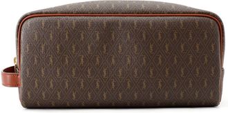 Saint Laurent Brown Pvc Leather Clutch Bag (Pre-Owned)