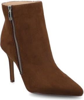 Journee Collection Leyna Zip Boot - Wide Width Available in Chocolate at Nordstrom Rack, Size 8.5