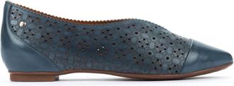 Pikolinos Womens La Marina Leather Flats In Sapphire