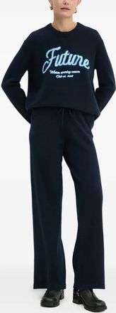 From Future Trui met geborduurd logo - Blauw