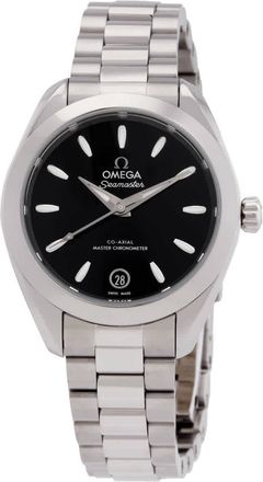 Omega Seamaster Automatic Black Dial Ladies Watch 22010302001001