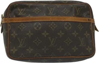 Louis Vuitton Pre-owned Canvas clutches - Dames - Vintage Clutch - Bruin - ONE Size - Leer - Vintage