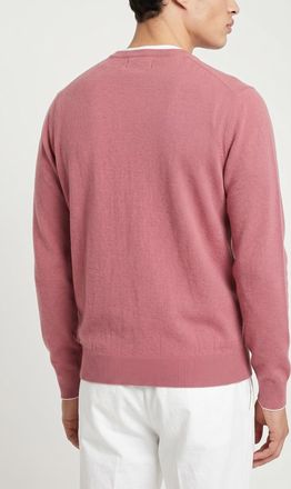 Brunello Cucinelli Wool V-Neck Sweater - Pink